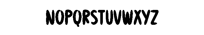 Star Brush Font LOWERCASE