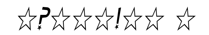 Star Dust Condensed Italic Font OTHER CHARS