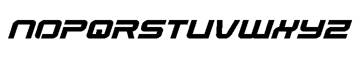 Star Eagle 2 Bold Expand Ital Font UPPERCASE