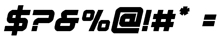Star Eagle 2 Bold Semi-Italic Font OTHER CHARS