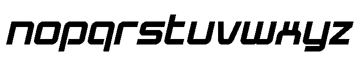 Star Eagle 2 Bold Semi-Italic Font LOWERCASE