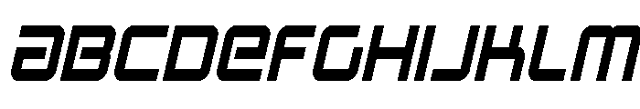Star Eagle 2 Cond Semi-Italic Font UPPERCASE