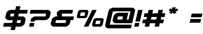 Star Eagle 2 Expand Semi-Ital Font OTHER CHARS