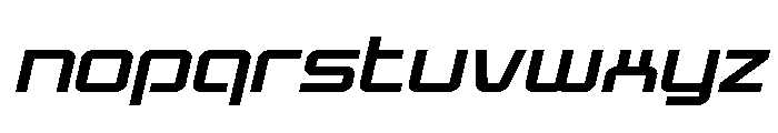 Star Eagle 2 Expand Semi-Ital Font LOWERCASE