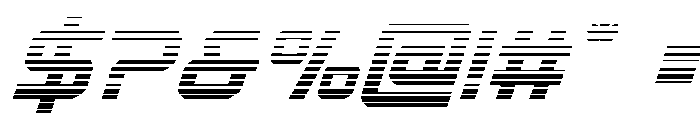 Star Eagle 2 Gradient Italic Font OTHER CHARS