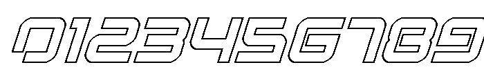 Star Eagle 2 Outline Italic Font OTHER CHARS