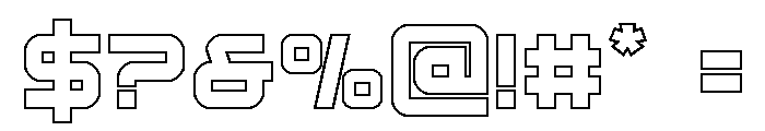 Star Eagle 2 Outline Font OTHER CHARS