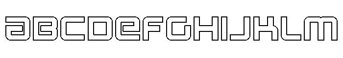Star Eagle 2 Outline Font UPPERCASE
