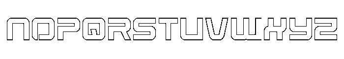 Star Eagle 2 Outline Font UPPERCASE