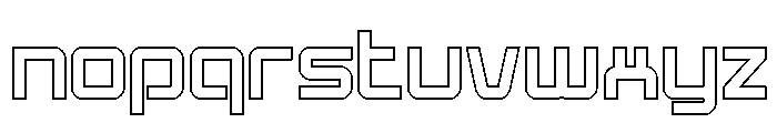 Star Eagle 2 Outline Font LOWERCASE