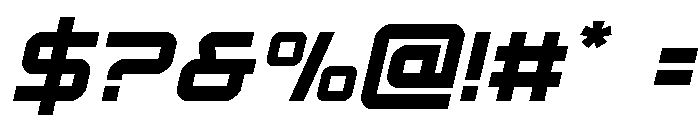 Star Eagle 2 Semi-Italic Font OTHER CHARS