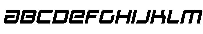 Star Eagle 2 Semi-Italic Font UPPERCASE