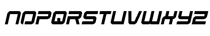 Star Eagle 2 Semi-Italic Font UPPERCASE