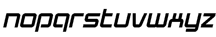 Star Eagle 2 Semi-Italic Font LOWERCASE