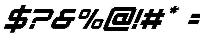 Star Eagle 2 Super-Italic Font OTHER CHARS