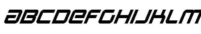 Star Eagle 2 Super-Italic Font UPPERCASE