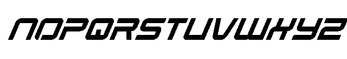 Star Eagle 2 Super-Italic Font UPPERCASE