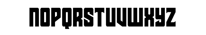 Star Guard Condensed Font LOWERCASE