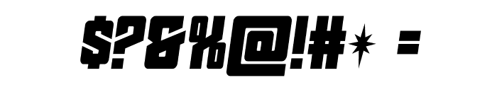 Star Guard Semi-Italic Font OTHER CHARS