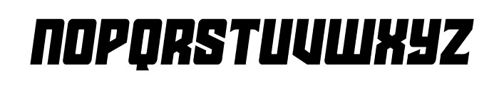 Star Guard Semi-Italic Font LOWERCASE