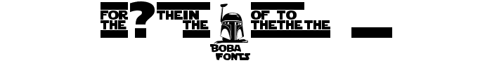 Star Jedi Logo DoubleLine2 Font OTHER CHARS