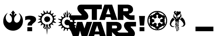 Star Jedi Rounded Font OTHER CHARS