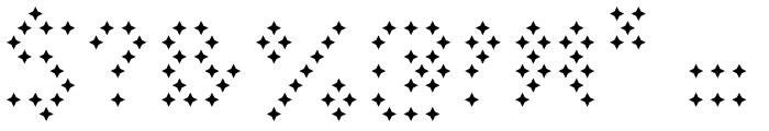 Star Minor Font OTHER CHARS