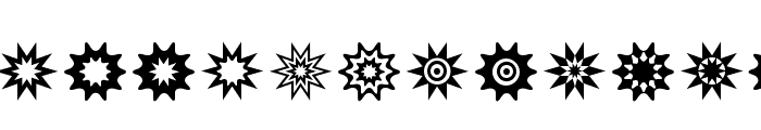 Star Things 3 Font LOWERCASE