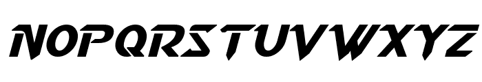 Starcraft Italic Font UPPERCASE
