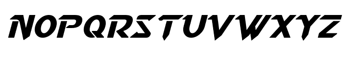 Starcraft Italic Font LOWERCASE