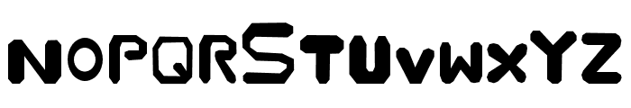 Stare-Buckle Fight Font LOWERCASE