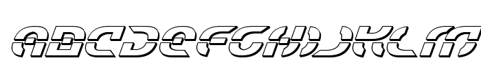 Starfighter 3D Italic Font UPPERCASE