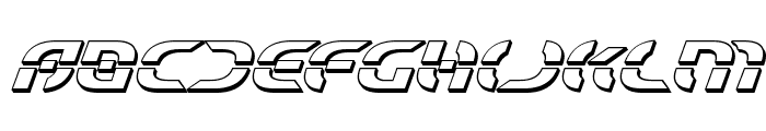 Starfighter 3D Italic Font LOWERCASE