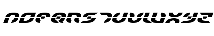 Starfighter Bold Expanded Italic Font UPPERCASE