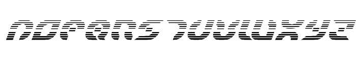 Starfighter Bold Gradient Italic Font UPPERCASE