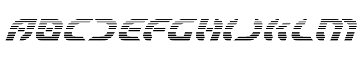 Starfighter Bold Gradient Italic Font LOWERCASE