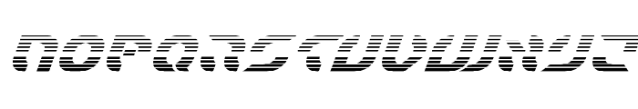 Starfighter Bold Gradient Italic Font LOWERCASE