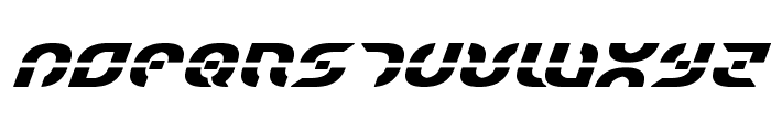 Starfighter Bold Italic Font UPPERCASE