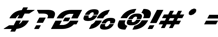 Starfighter Bold Super-Italic Font OTHER CHARS