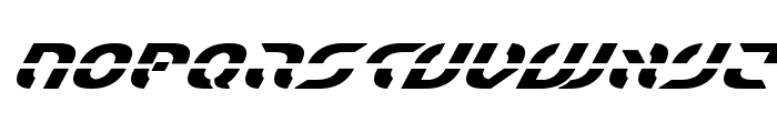 Starfighter Bold Super-Italic Font LOWERCASE