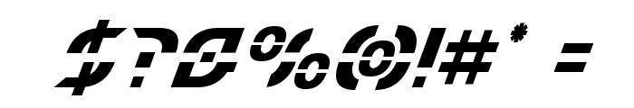 Starfighter Condensed Italic Font OTHER CHARS
