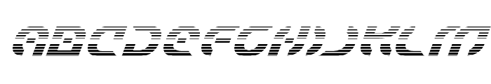 Starfighter Gradient Italic Font UPPERCASE