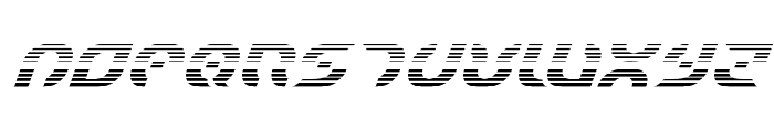 Starfighter Gradient Italic Font UPPERCASE