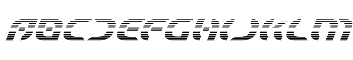 Starfighter Gradient Italic Font LOWERCASE