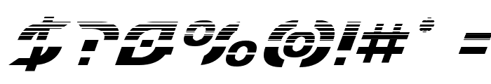 Starfighter Halftone Italic Font OTHER CHARS