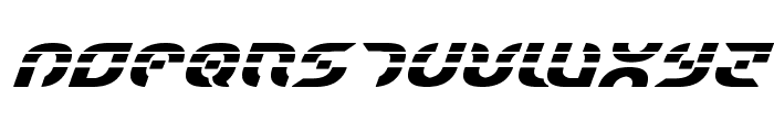 Starfighter Laser Bold Italic Font UPPERCASE