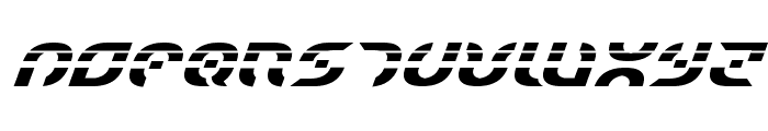 Starfighter Laser Italic Font UPPERCASE
