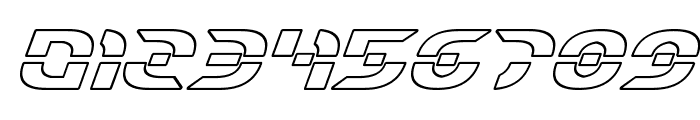 Starfighter Outline Italic Font OTHER CHARS