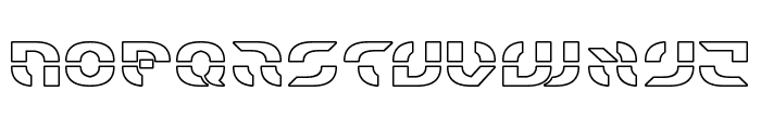 Starfighter Outline Font LOWERCASE