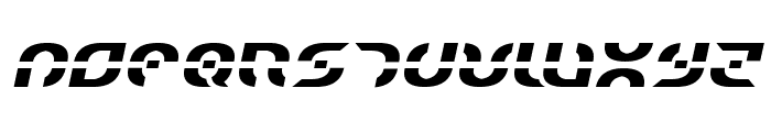Starfighter Semi-Italic Font UPPERCASE
